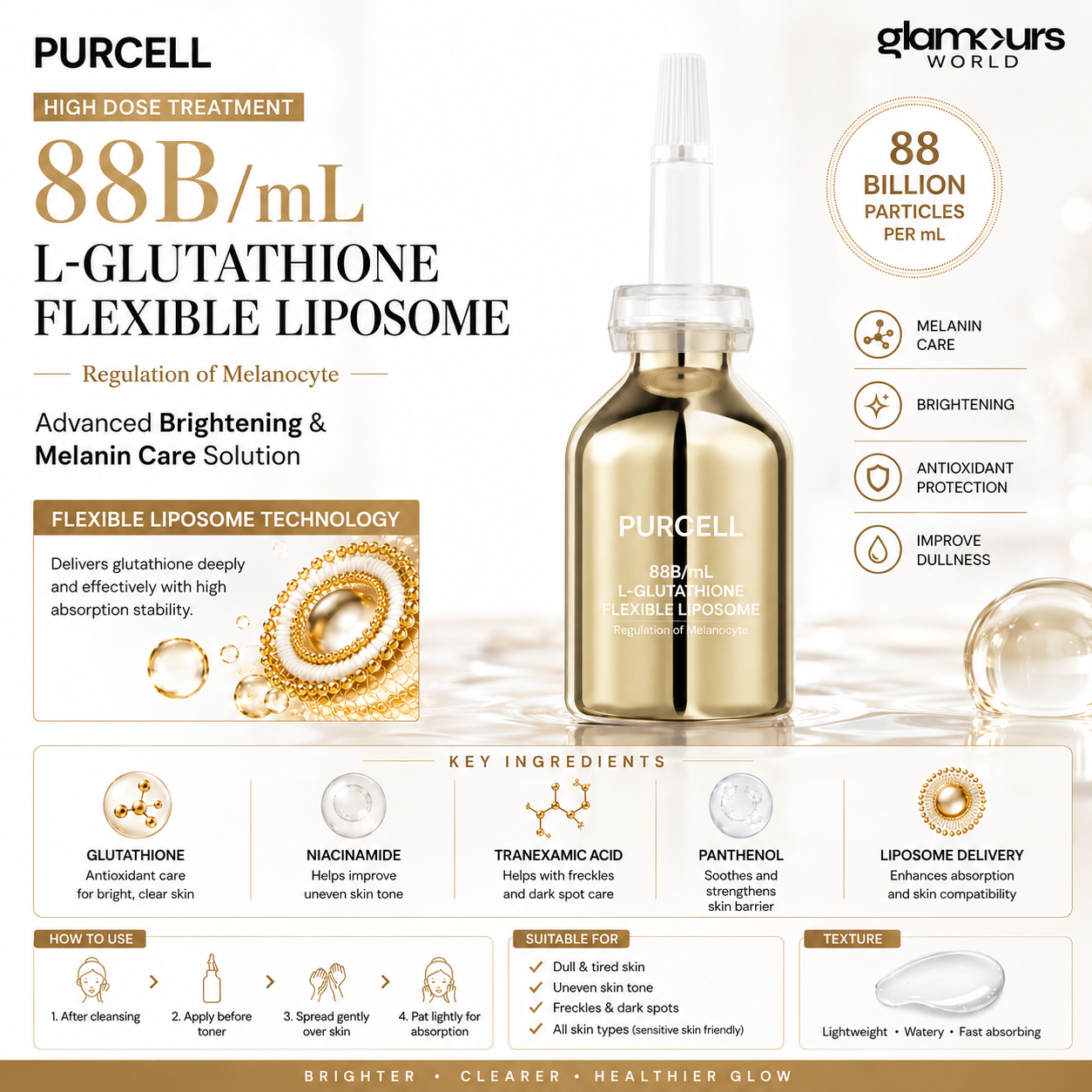 PURCELL L-Glutathione Flexible Liposome Serum